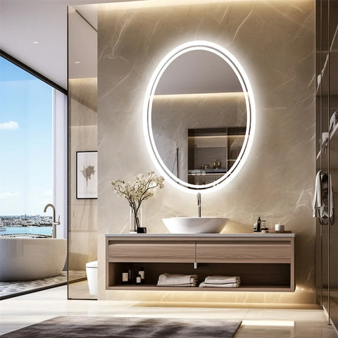 LUVODI Oval Bathroom Mirror